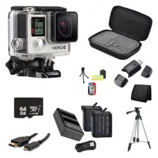 GoPro HERO4 Silver Edition Camera 64GB Bundle