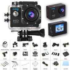 Indigi® NEW 1080p Sports Action CAM - Built In LCD 