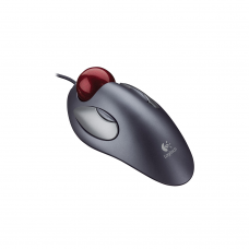 Logitech Trackman Marble Mouse, Four-Button, Programmable, Dark Gray